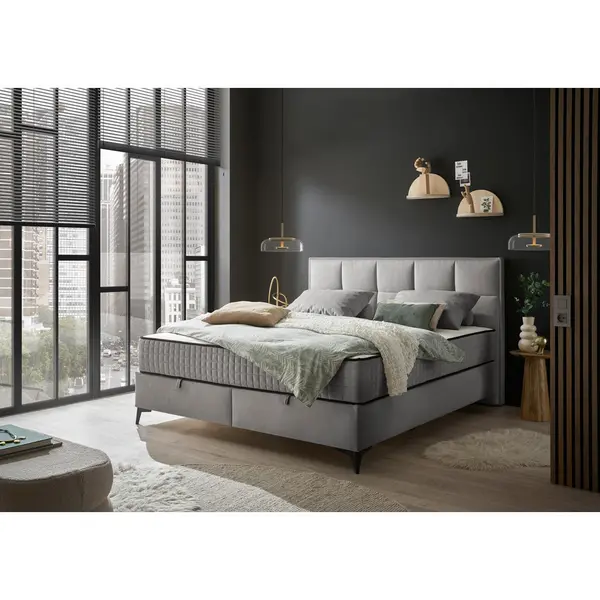Pat Tip Boxspring, gri