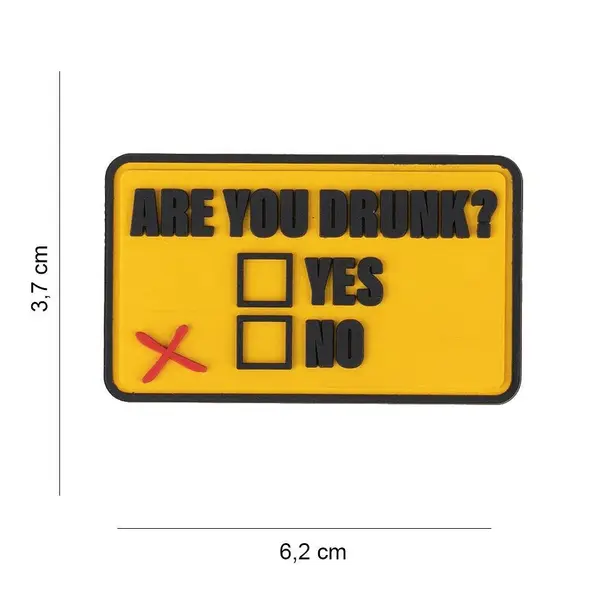 Patch 3D PVC 101INC Are You Drunk – Yes / No - Default Title