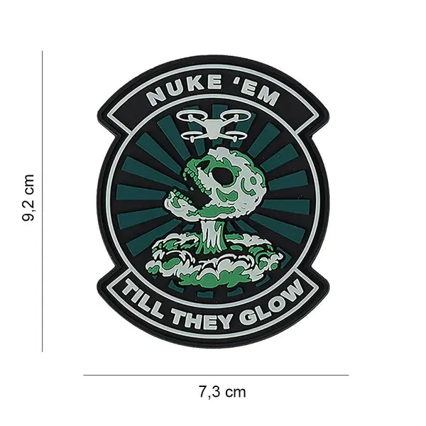 Patch 3D PVC 101INC Nuke Em Till They Glow – Fosforescent - Default Title