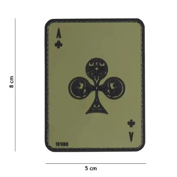 Patch Ace of Clubs velcro 3D - Default Title