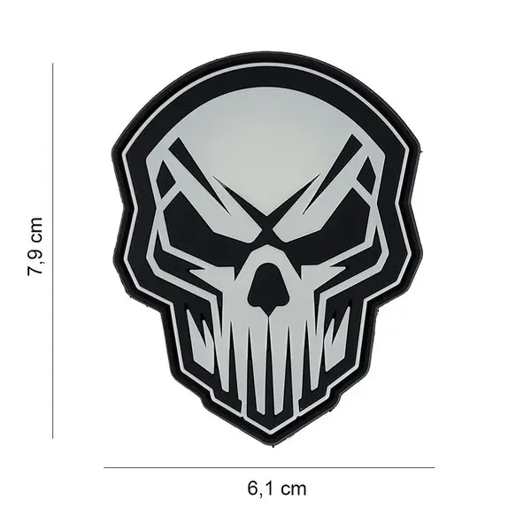 Patch Angry Skull Fosforescent 3D PVC - Default Title