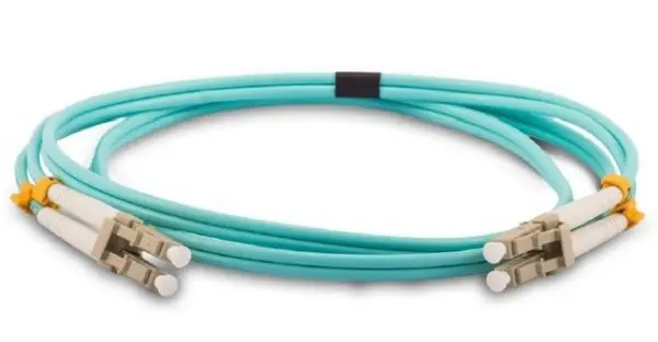 Patch cord fibra optica multimode Braun Group, LC-LC, duplex, OM3, LSZH, turcoaz, 3m, MMD-LCLC-OM3-3