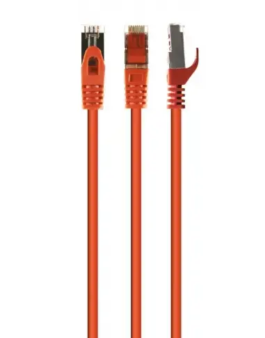 Patch Cord Gembird PP6A-LSZHCU-O-0.25M, Cat6a, S/FTP, 0.25m, Portocaliu