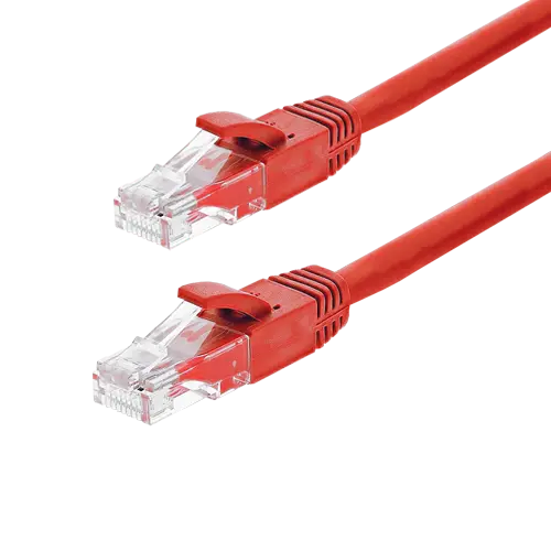 Patch cord Gigabit UTP cat6, LSZH, 0.15m, rosu - ASYTECH Networking TSY-PC-UTP6-015M-R