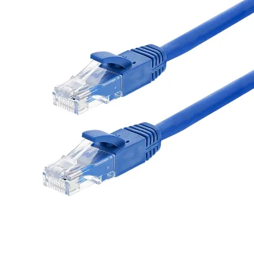 Patch cord UTP Cat6 LSZH 0.25m, cupru 26AWG, albastru, ASYTECH Networking TSY-PC-UTP6-025M-B