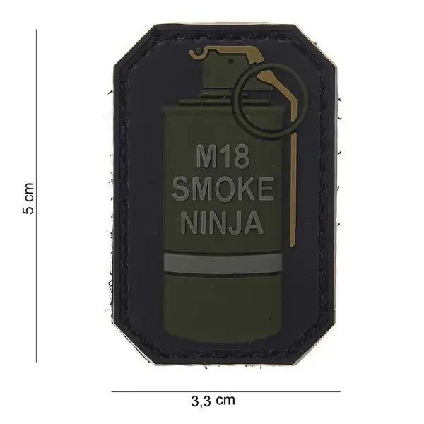 Patch grenada Smoke Ninja velcro 3D - Default Title