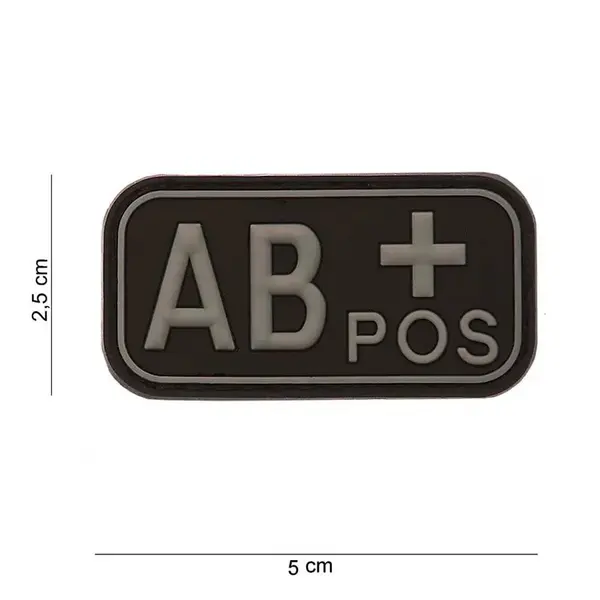 Patch grupa sanguina AB+ pozitiv PVC - Default Title