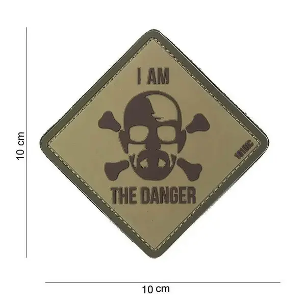 Patch I am the Danger velcro 3D - VERDE