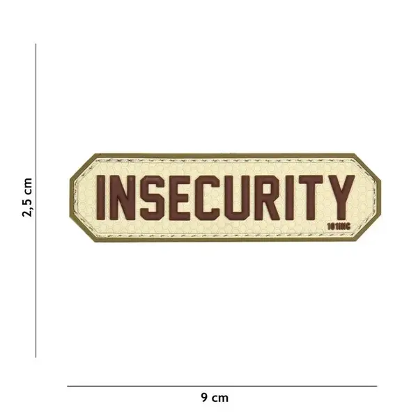 Patch INSECURITY velcro PVC - Default Title