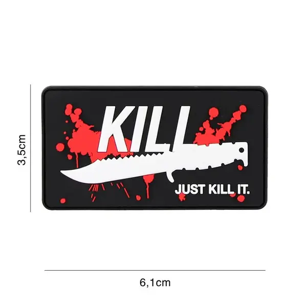Patch JUST KILL IT velcro PVC - Default Title