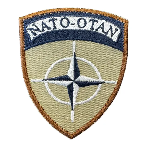Patch NATO brodat velcro – 8 × 6 cm - Default Title