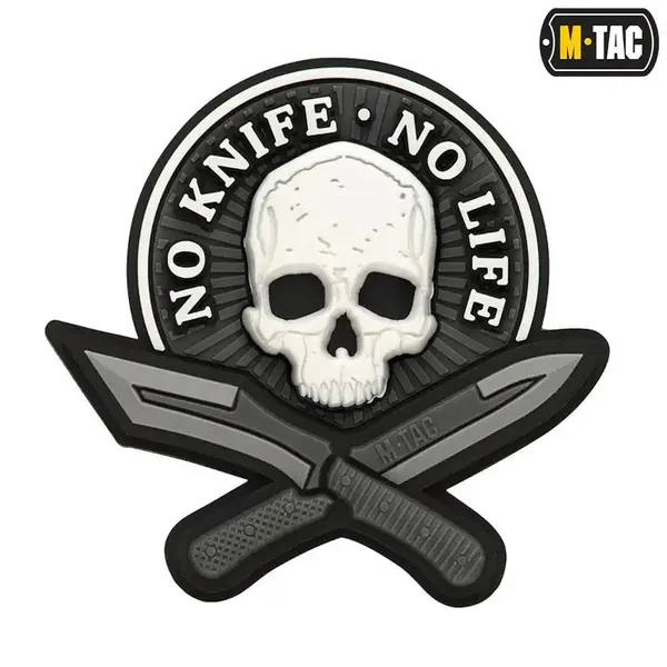 Patch No Knife No Life 3D PVC M-TAC - Default Title