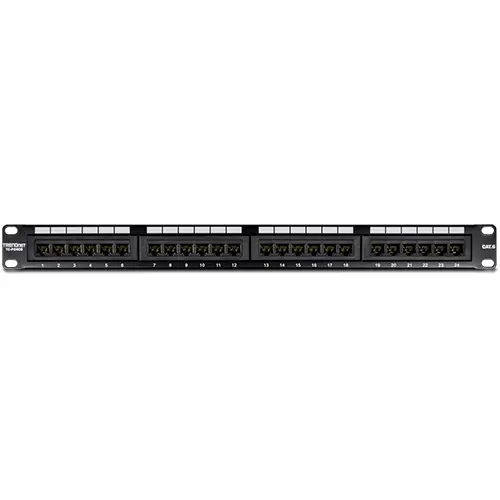 Patch Panel 24 porturi RJ45 UTP, Cat6 - TRENDnet TC-P24C6