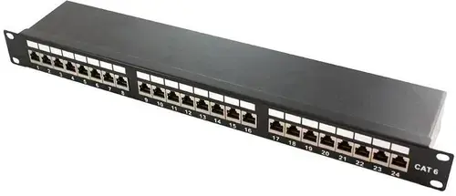 Patch Panel LogiLink NP0061, 24 Porturi, CAT.6a, 19inch