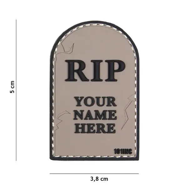 Patch RIP velcro PVC 101INC - Default Title