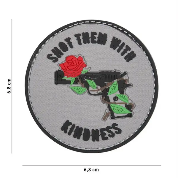 Patch Shot them with kindness velcro PVC - Default Title