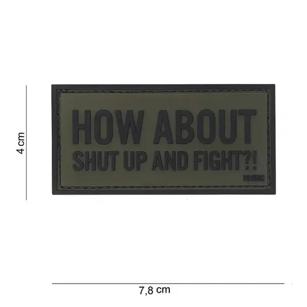 Patch Shut up and fight Velcro 3D - Default Title