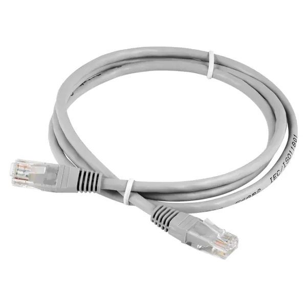 Patchcord cablu UTP CAT6 CCA 8x0.5mm, lungime 3 metri, diametru 6mm, culoare gri