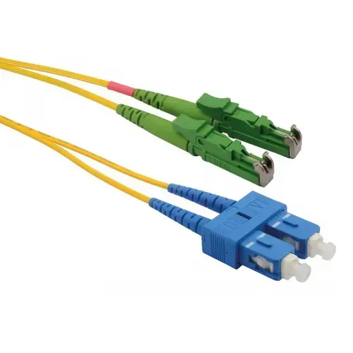 Patchcord FO E2000/APC-SC/PC Emtex, SM OS2 9/125, manta LSZH 3.0mm, duplex, 5m