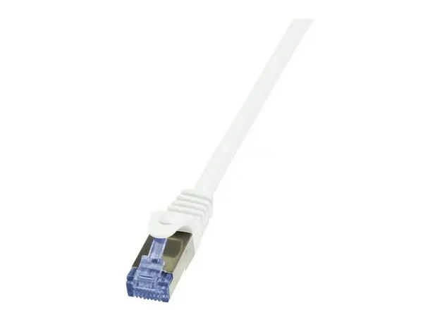 Patchcord S/FTP, Cat 6a, cupru, 15m, AWG 26, ecranat, protectie LSZH, alb, LogiLink CQ3101S