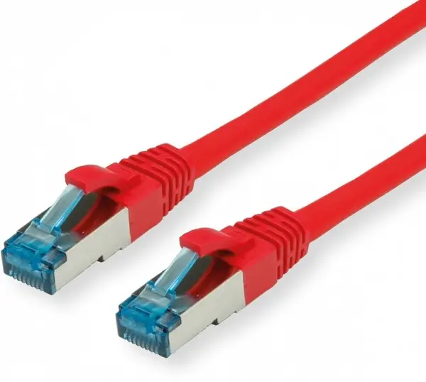 Patchcord SFTP Cat 6A, 0.5M, Rosu, SFTP6A-0.5M-R, SAFER