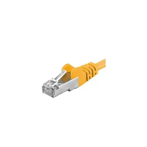 Patchcord SFTP PremiumCord RJ45-RJ45 Cat.6A, 0.25m, Galben