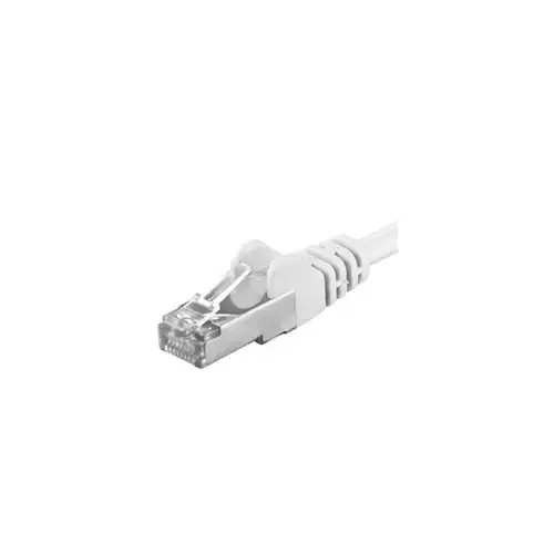 Patchcord SFTP PremiumCord RJ45-RJ45 Cat.6A, 10m, Alb