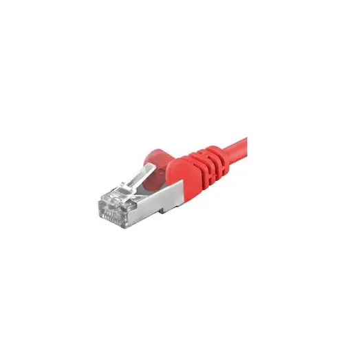 Patchcord SFTP PremiumCord RJ45-RJ45 Cat.6A, 10m, Rosu