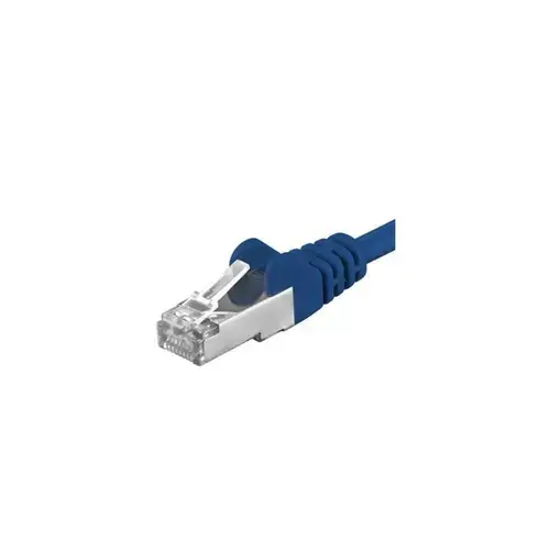 Patchcord SFTP PremiumCord RJ45-RJ45 Cat.6A, 7m, Albastru