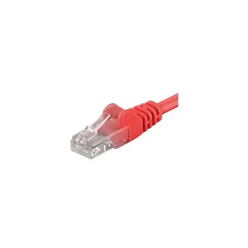 Patchcord UTP PremiumCord RJ45-RJ45 Cat.5e 1.5m, Rosu