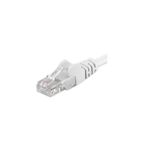 Patchcord UTP PremiumCord RJ45-RJ45 Cat.6, 0.25m, Alb