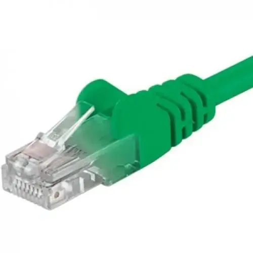 Patchcord UTP RJ45-RJ45 Categoria 6, 0.25m, verde, cupru integral, 26AWG