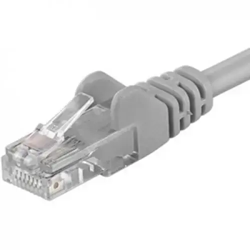Patchcord UTP RJ45-RJ45 Categoria 6, 0.5m, gri, cupru integral, 26AWG