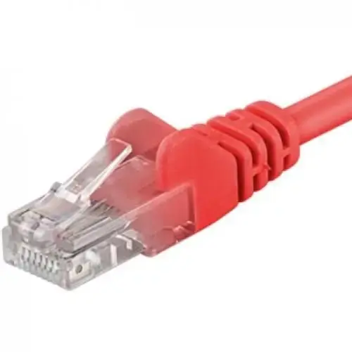 Patchcord UTP RJ45-RJ45 Categoria 6, 0.5m, rosu, cupru integral, 26AWG