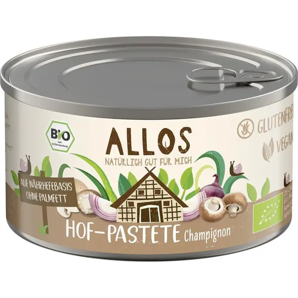 Pate vegetal cu ciuperci champignon fara gluten, eco - 125 g