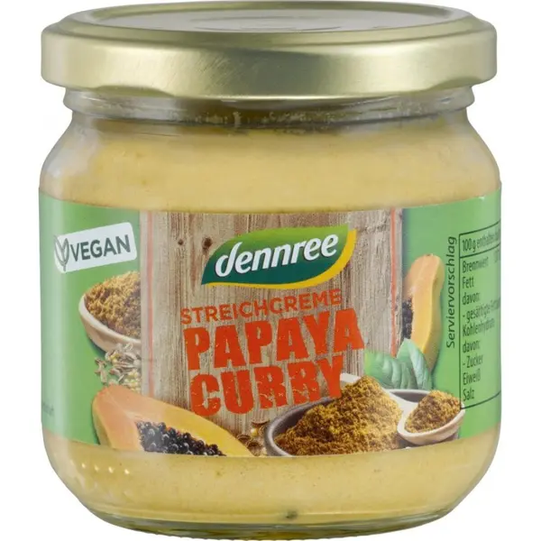 Pate vegetal cu papaya si curry, eco - 180 g