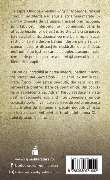 Patimi auzite din Gura Oborului | Adrian Parvu