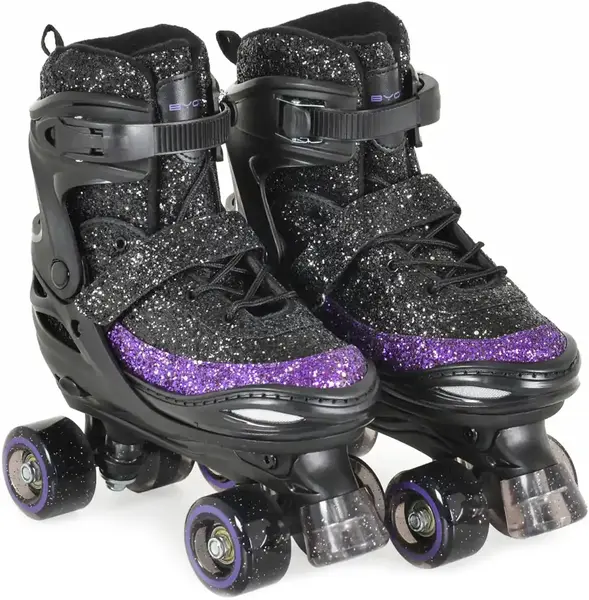 Patine cu rotile Byox - Sparkle, S (30-33), negre