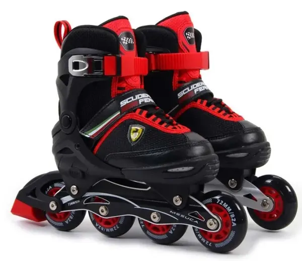 Patine cu rotile pentru copii Mesuca - Ferrari, FK16, 35-38, negru