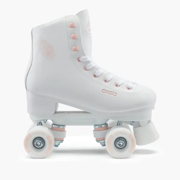 Patine cu rotile QUAD 100 Alb Copii/Adulți