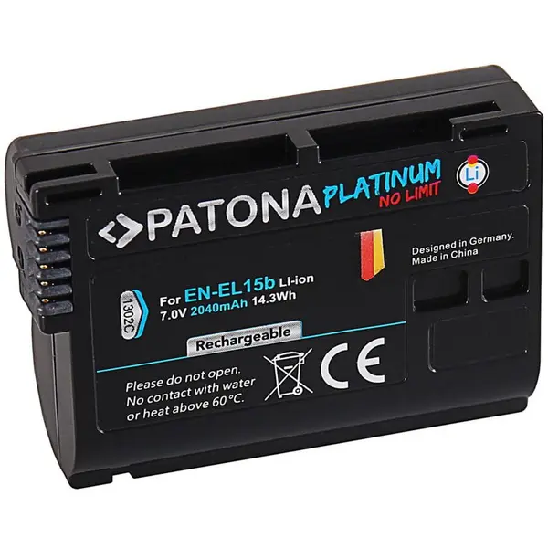 Patona Acumulator 2040mAh compatibil Nikon EN-EL15B Patona Platinum 1302C