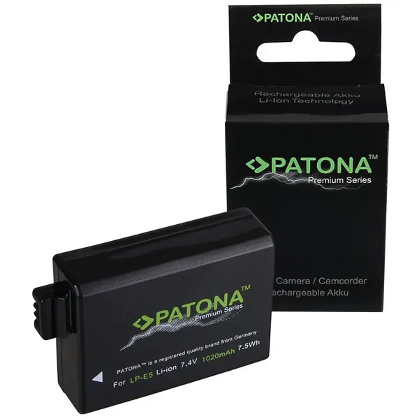 Patona Acumulator /Baterie PATONA Premium pentru CANON LP-E5 LPE5 EOS 450D 500D 1000D- 1211