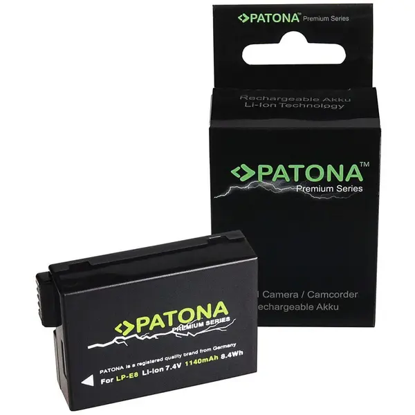 Patona Acumulator /Baterie Patona Premium pentru Canon LP-E8 EOS 550D EOS 600D EOS 650D EOS 700D