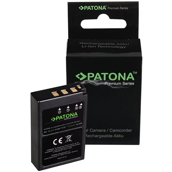 Patona Acumulator /Baterie Patona Premium pentru Olympus BLS5 E-P3 E-PL2 PEN E-PL3 E-PM1