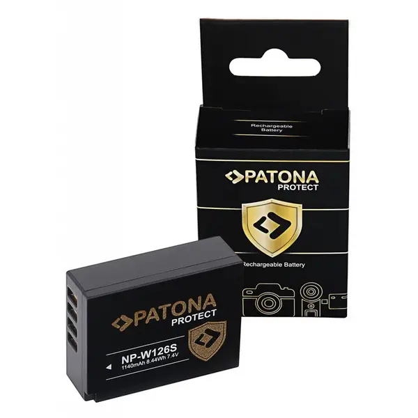 Patona Acumulator /Baterie Patona Protect pentru Fuji X-T3 VPB-XT3 NP-W126S HS33 EXR Fujifilm Finepix -Pro 1 HS30