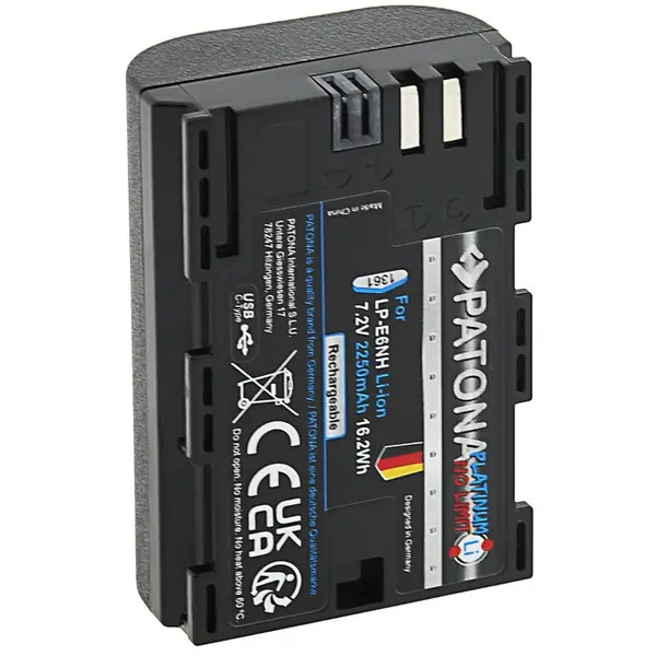 Patona Acumulator Patona Platinum LP-E6NH cu USB-C 2400mAh compatibil Canon -1361