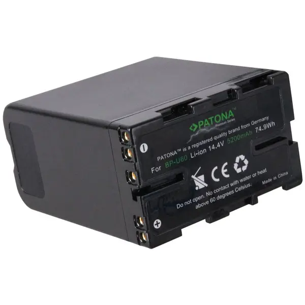 Patona Acumulator Patona Premium BP-U60 5200mAh replace Sony PMW-EX1 EX3 F3 F3K F3L PMW-150 -1242