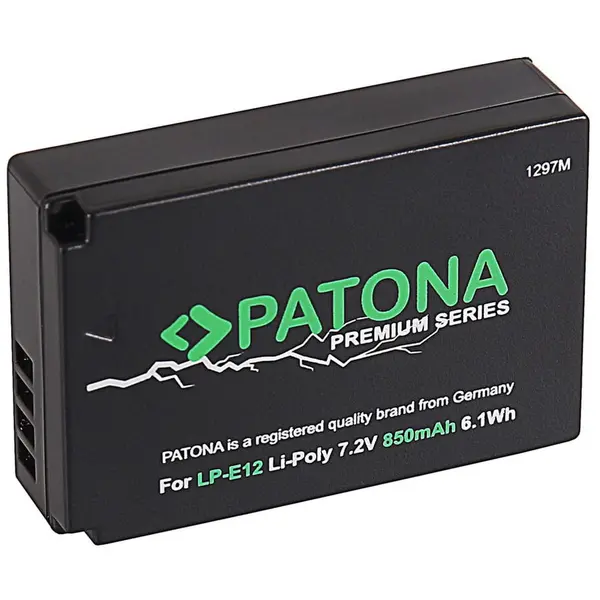Patona Acumulator Patona Premium LP-E12 850mAh replace Canon EOS M-1297