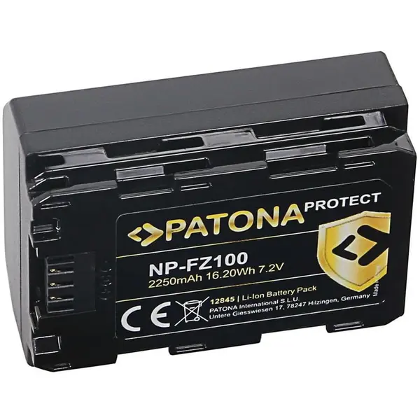 Patona Acumulator Patona Protect NP-FZ100 2600mAh compatibil Sony A9, A7 III-12845