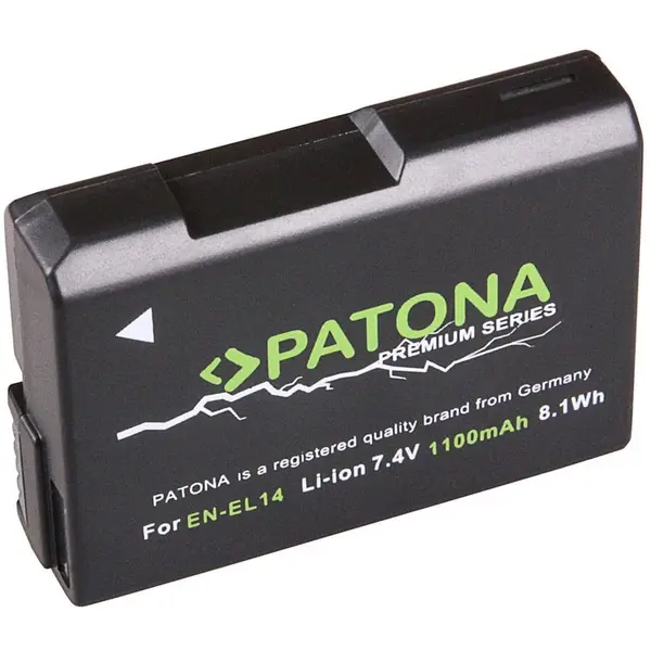 Patona Acumulator replace Patona Premium EN-EL14 EN EL14 ENEL14 1100mAh pentru Nikon CoolPix-1197